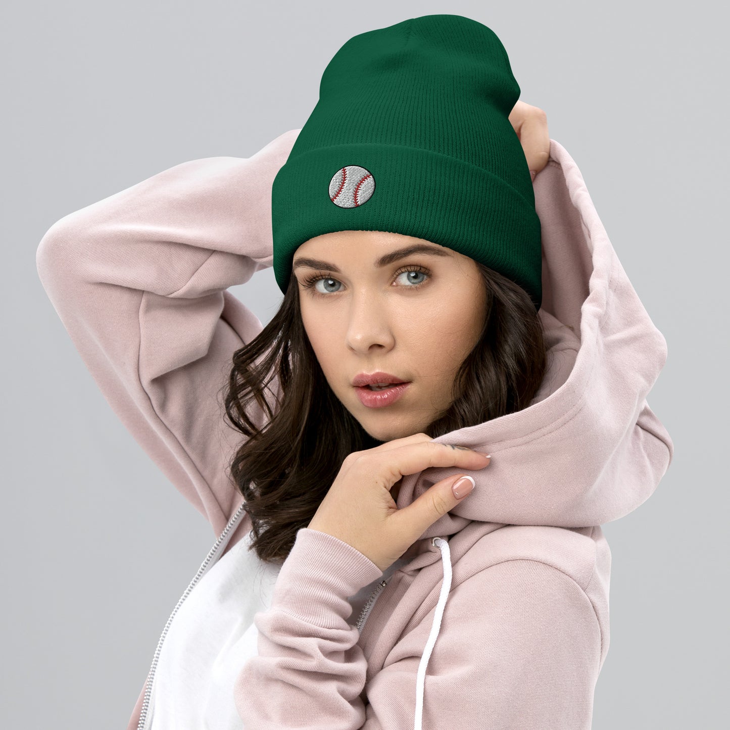 Embroidered Baseball Cuffed Beanie