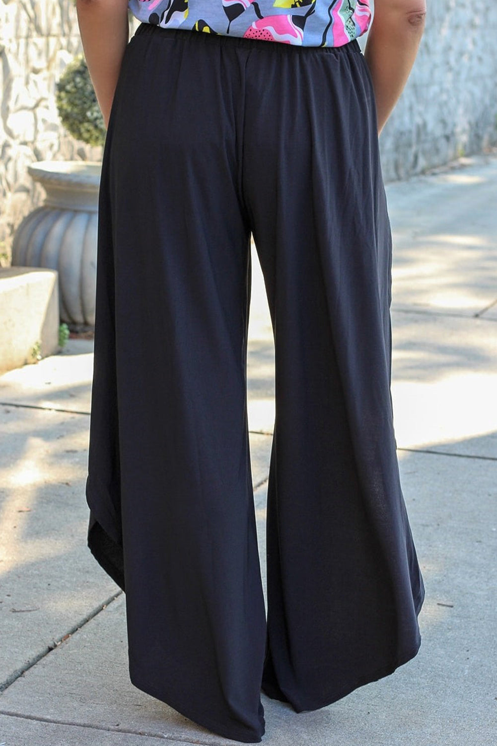 Melody Size Tie Front Wide Leg Pants