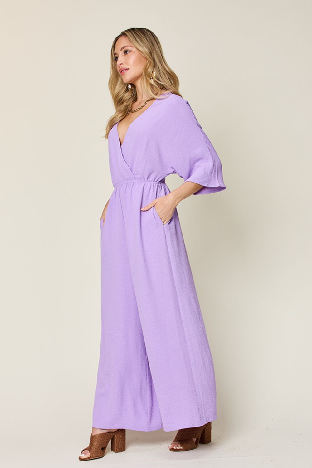 Minnie Wide Leg Jumpsuit with Pockets