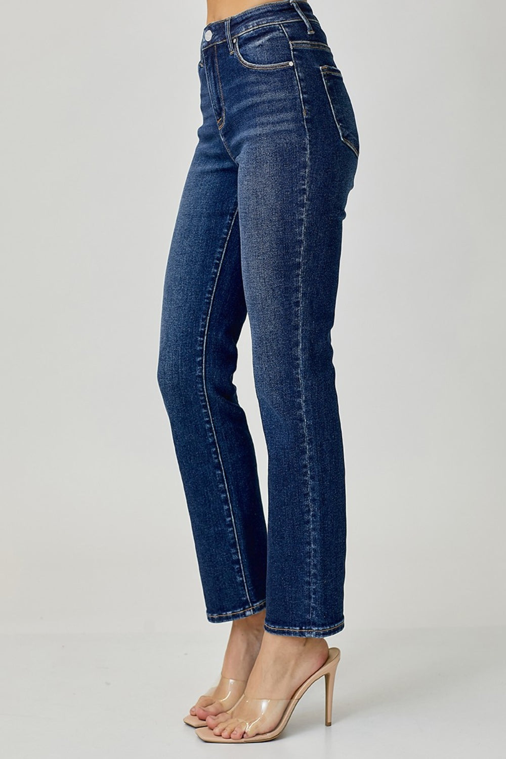 RISEN Full Size High Waist Straight Jeans