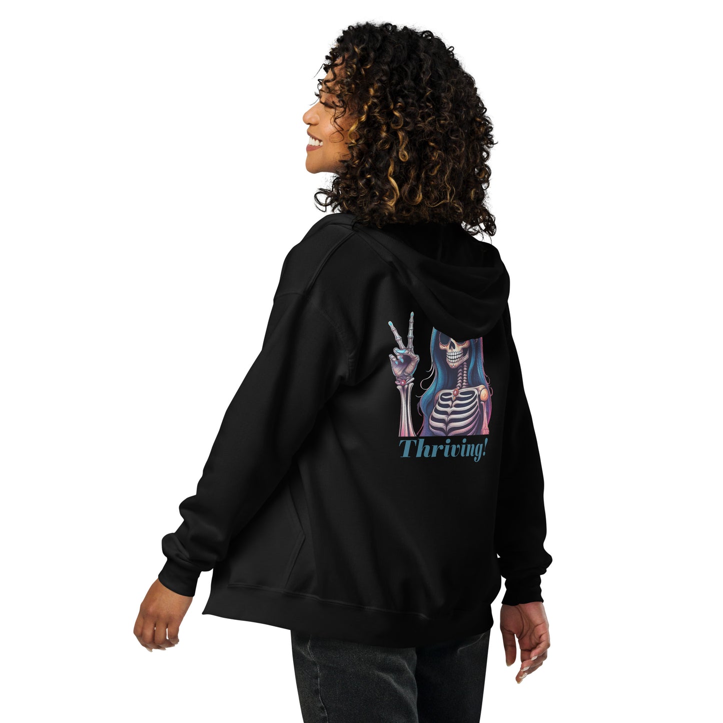 Thriving Skeleton Unisex heavy blend zip hoodie