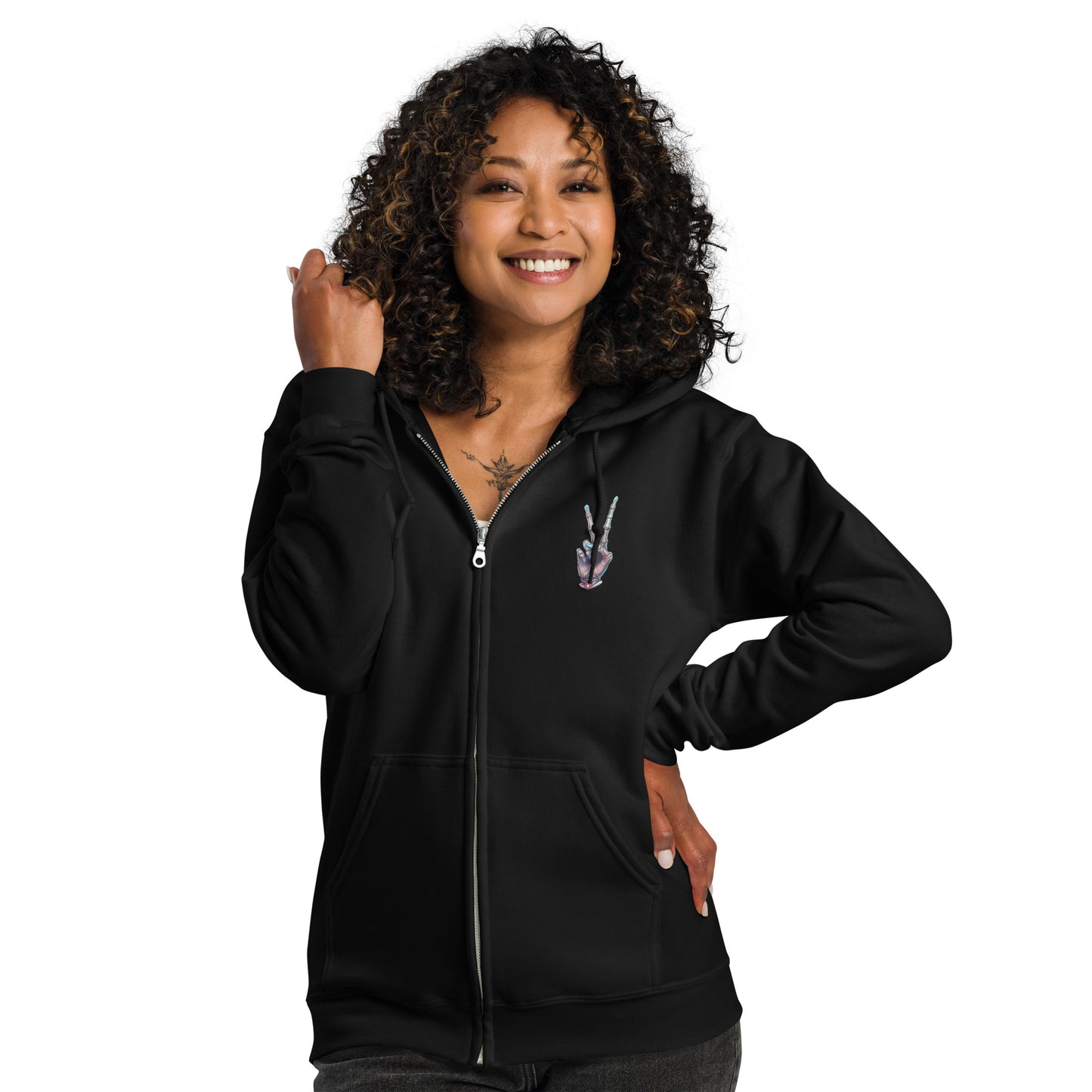 Thriving Skeleton Unisex heavy blend zip hoodie