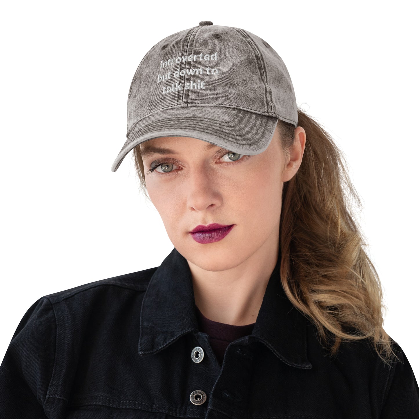 Introvert Vintage Cotton Twill Cap