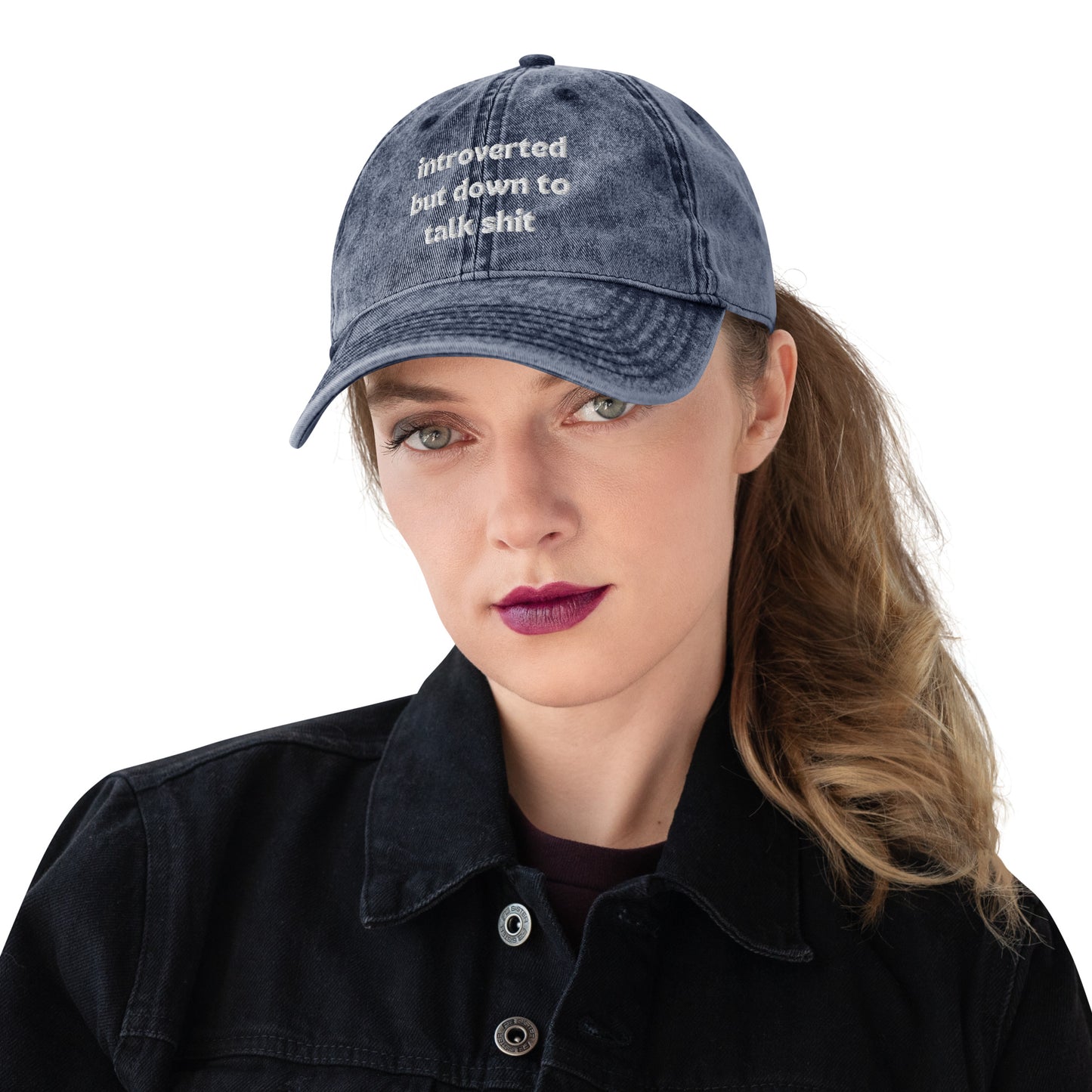 Introvert Vintage Cotton Twill Cap