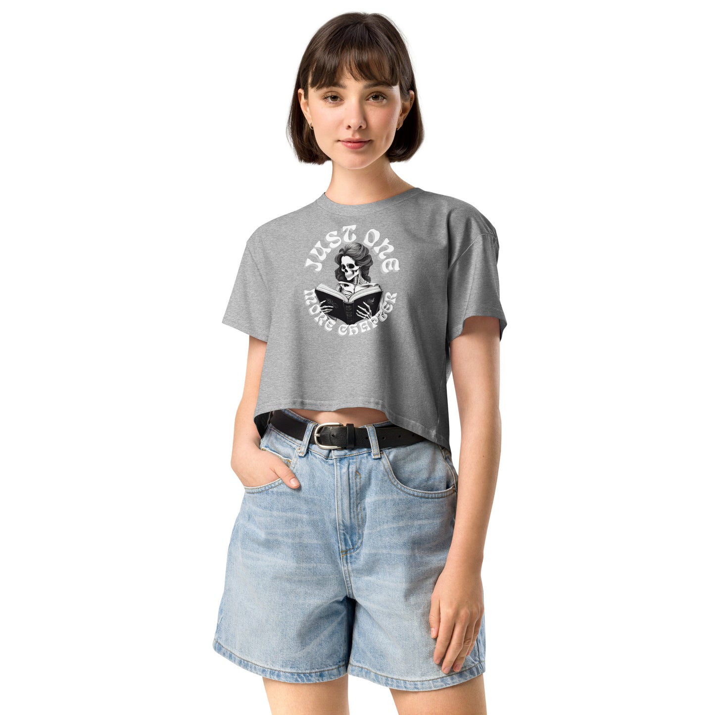 Skeleton Reader Women’s crop top