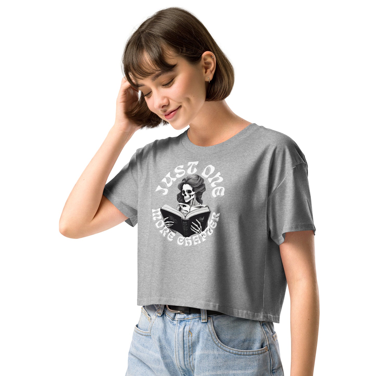 Skeleton Reader Women’s crop top