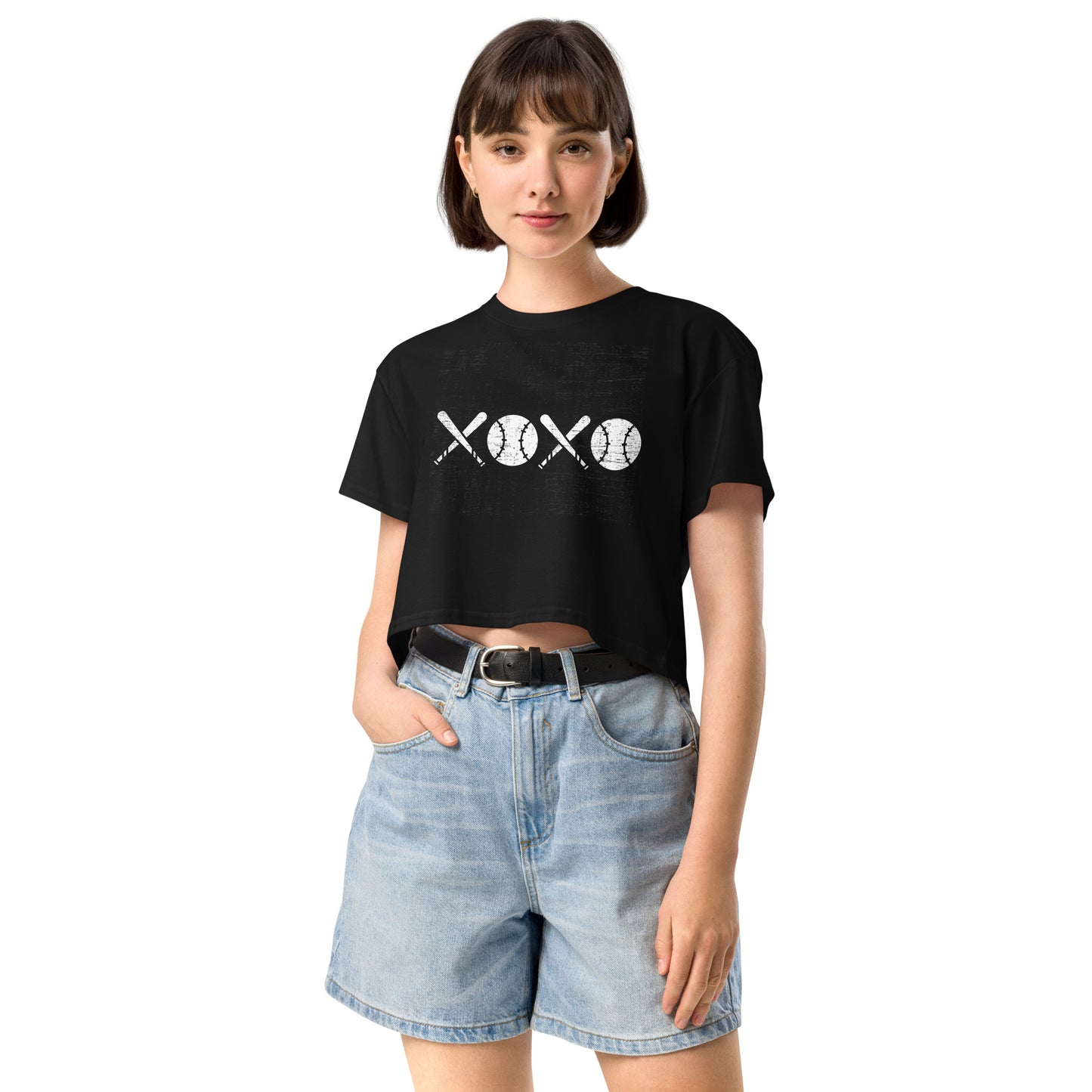 XO Baseball Women’s crop top