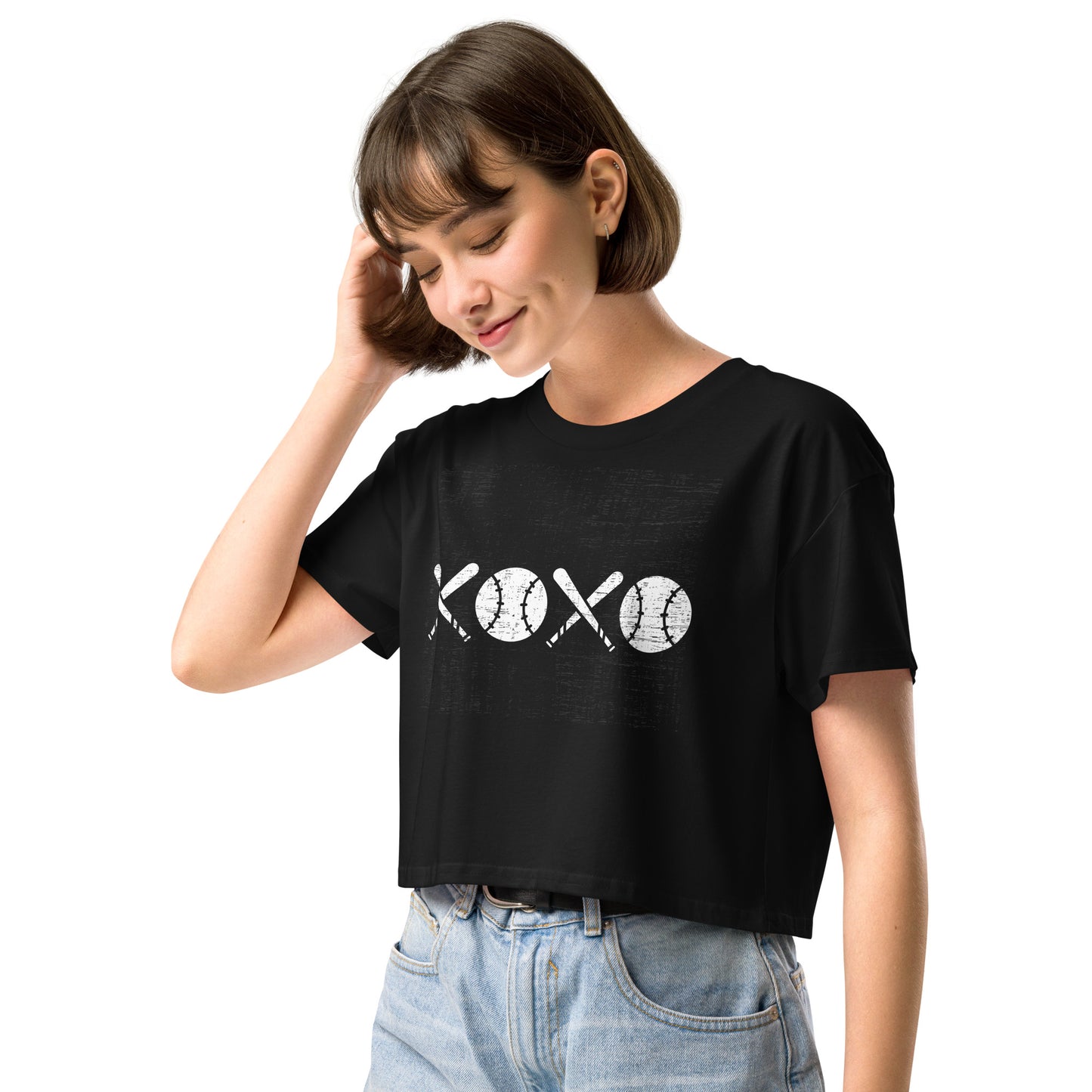 XO Baseball Women’s crop top