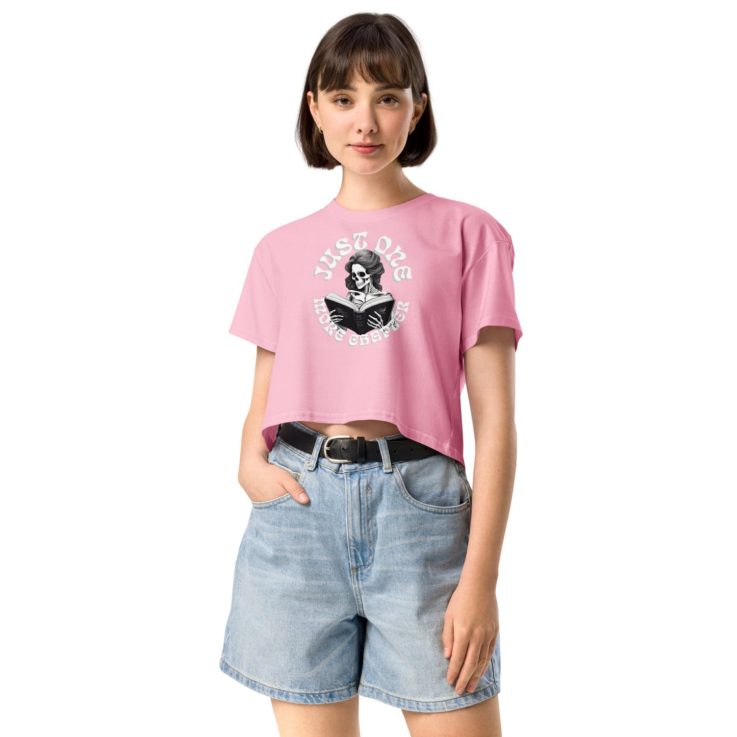 Skeleton Reader Women’s crop top