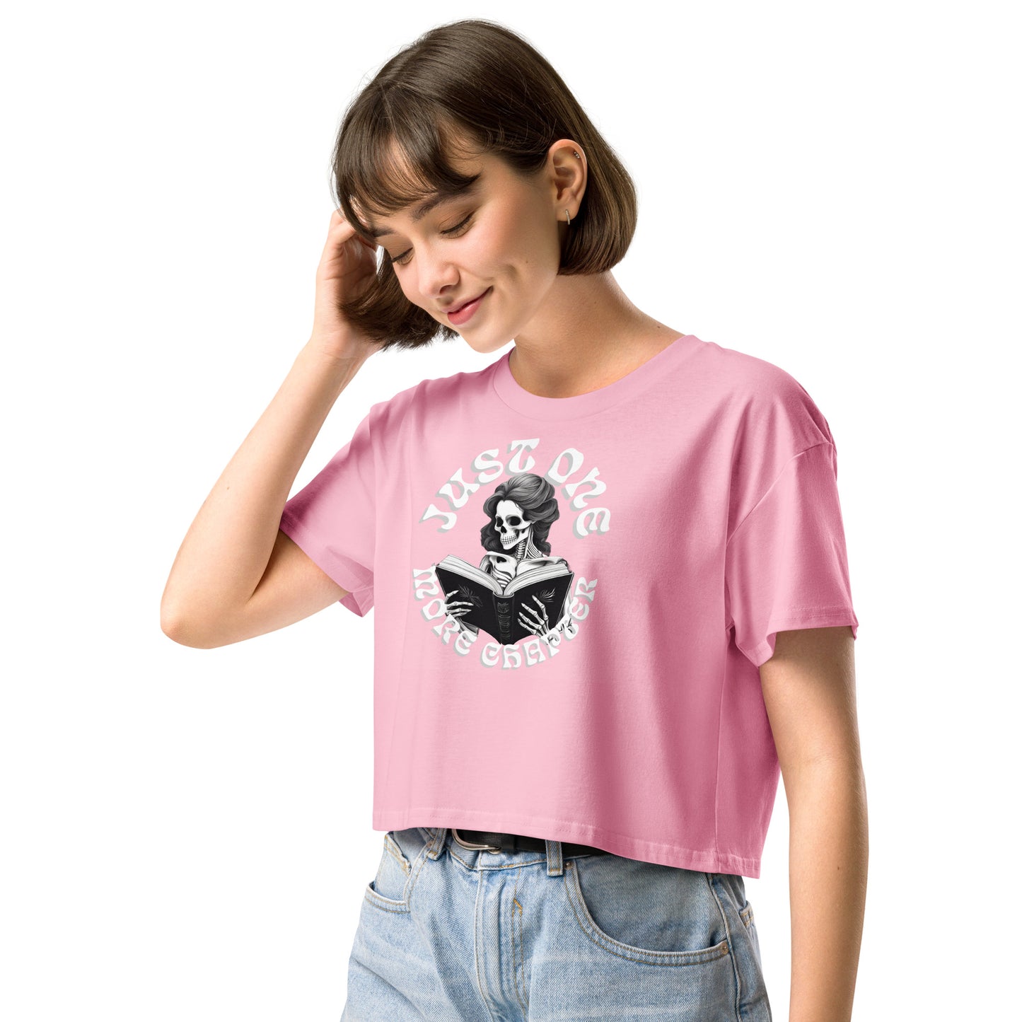 Skeleton Reader Women’s crop top