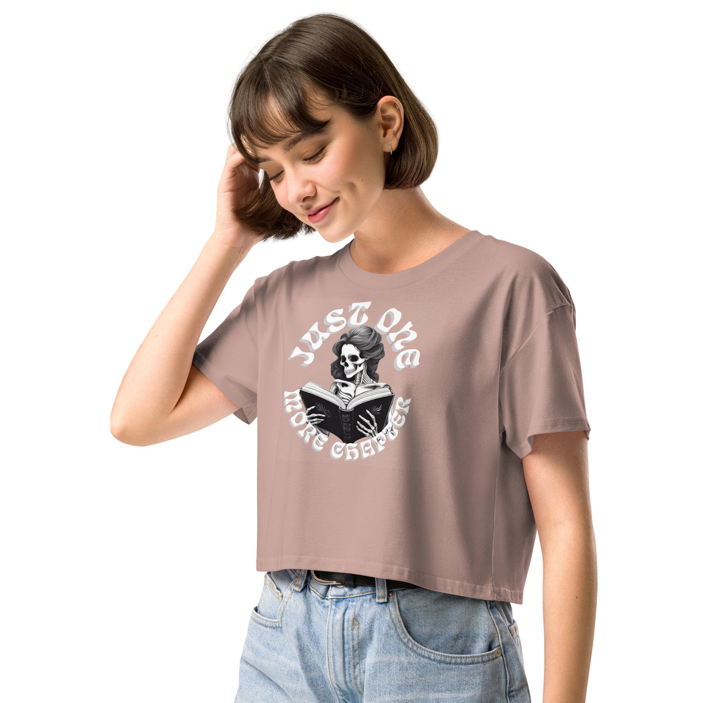 Skeleton Reader Women’s crop top