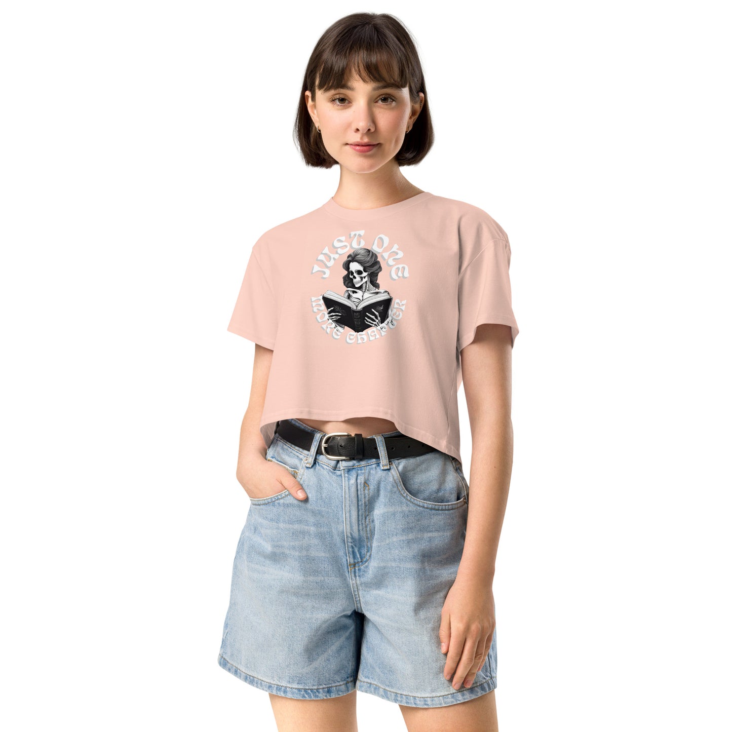 Skeleton Reader Women’s crop top