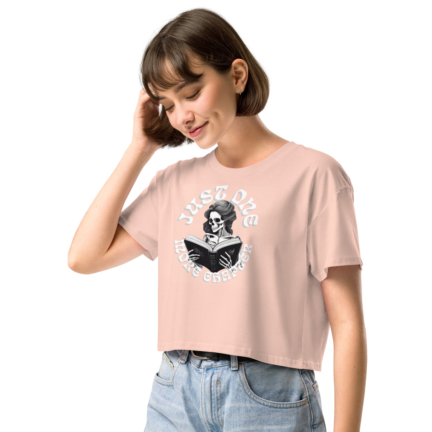 Skeleton Reader Women’s crop top