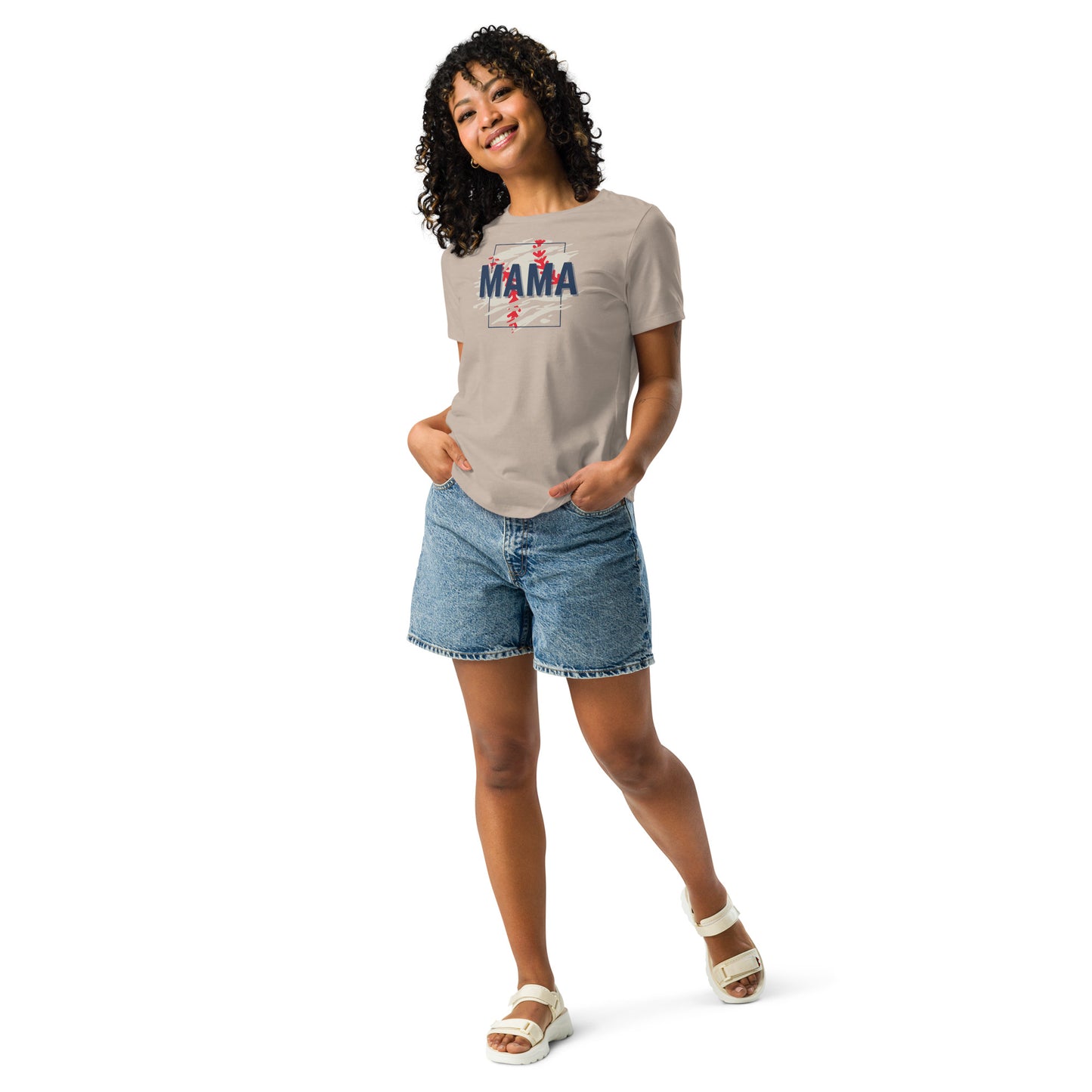 Baseball Mama Women's Relaxed T-Shirt