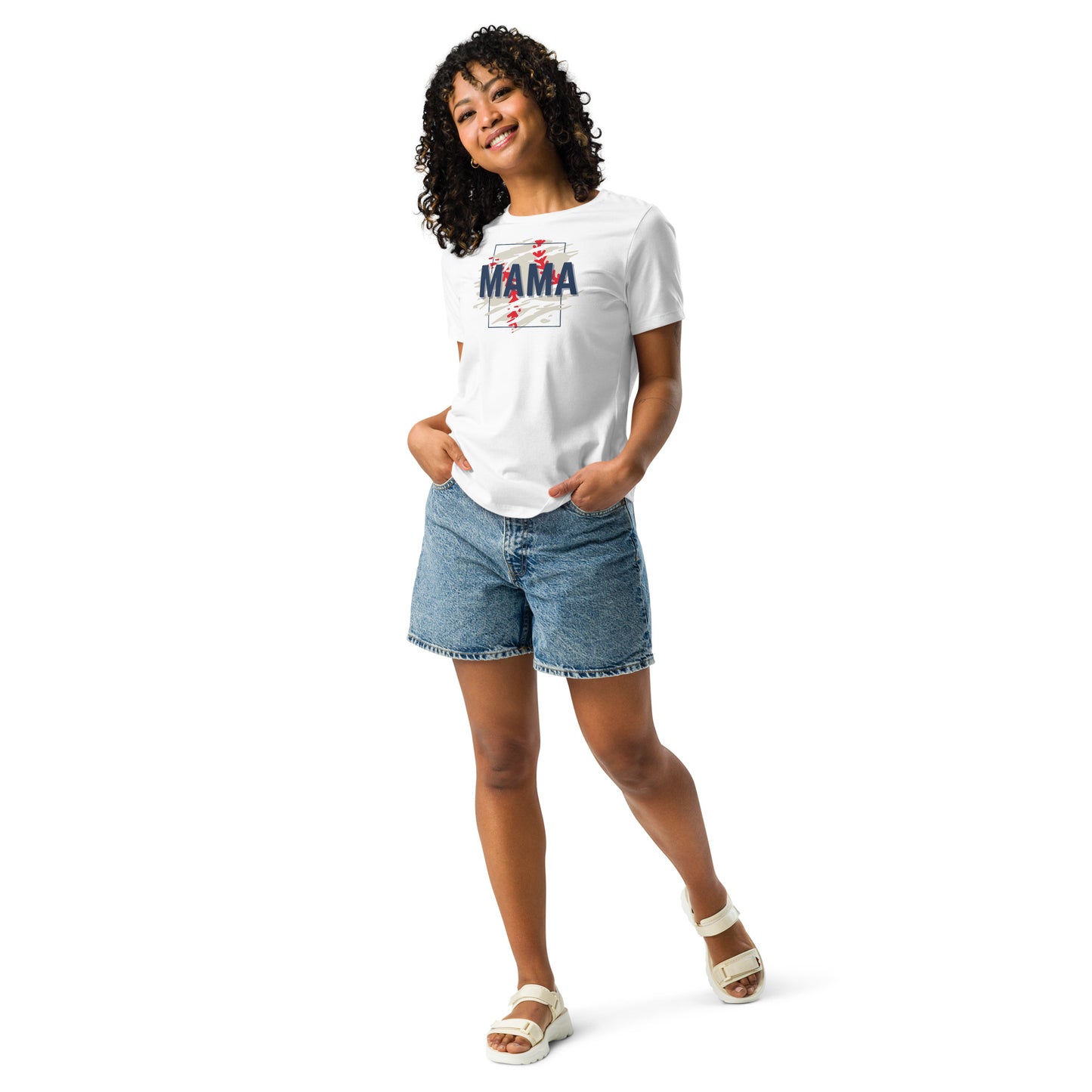 Baseball Mama Women's Relaxed T-Shirt