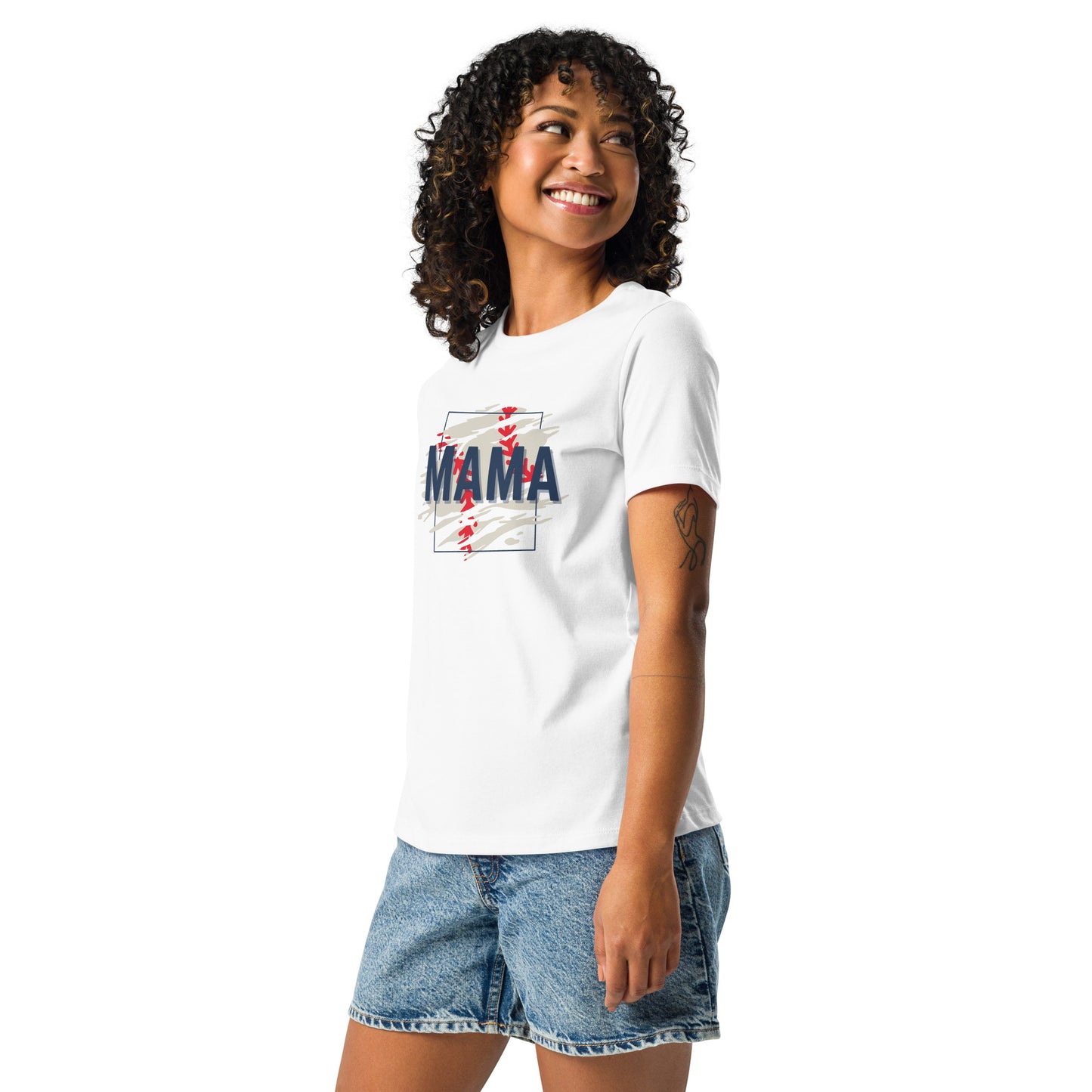 Baseball Mama Women's Relaxed T-Shirt